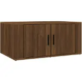 vidaXL Salontafel 80x50x36 cm bewerkt hout bruin eikenkleur