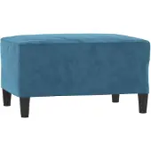 vidaXL Voetenbank 70x55x41 cm fluweel blauw