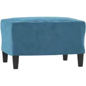 vidaXL Voetenbank 60x50x41 cm fluweel blauw