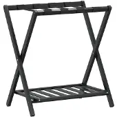 vidaXL Bagagerek 68x38x58 cm bamboe zwart