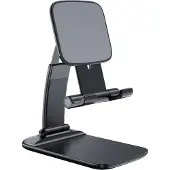 Essager Verstelbare en Inklapbare Bureauhouder voor Telefoon en Tablet - Zwart