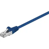 Goobay CAT5e FTP patchkabel / internetkabel 1 meter blauw - netwerkkabel