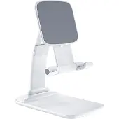 Essager Verstelbare en Inklapbare Bureauhouder voor Telefoon en Tablet - Wit