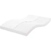 vidaXL Schuimmatras 7 zones hardheid 20 ILD 140x190 cm wit