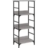 vidaXL Boekenrek 50x33x117,5 cm bewerkt hout grijs sonoma eikenkleurig