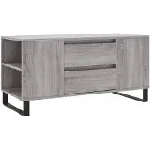 vidaXL Salontafel 102x44,5x50 cm bewerkt hout grijs sonoma eikenkleur