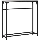vidaXL Wandtafel 75x19,5x75 cm bewerkt hout grijs sonoma eikenkleurig