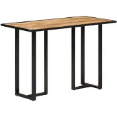 vidaXL Eettafel 110x55x75,5 cm massief mangohout