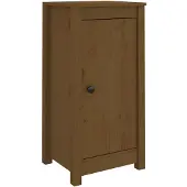 vidaXL Dressoirs 2 st 39x35x80 cm massief grenenhout honingbruin