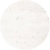 vidaXL Tafelblad rond Ø80x3 cm massief grenenhout wit