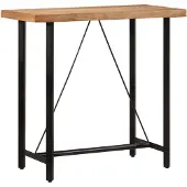 vidaXL Bartafel 110x55x107 cm massief acaciahout en ijzer
