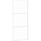vidaXL Schuifdeur 90x205 cm gehard glas en aluminium wit