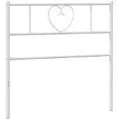 vidaXL Vervangend hoofdbord 75 cm metaal wit
