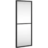 vidaXL Wandspiegel rechthoekig 20x50 cm ijzer zwart