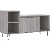 vidaXL Tv-meubel 100x35x55 cm bewerkt hout grijs sonoma eikenkleurig