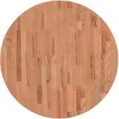 vidaXL Tafelblad rond Ø80x1,5 cm massief beukenhout