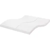 vidaXL Schuimmatras 7 zones hardheid 20 ILD 200x220 cm wit