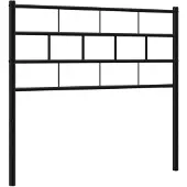 vidaXL Vervangend hoofdbord 100 cm metaal zwart