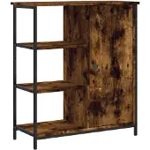 vidaXL Dressoir 70x30x80 cm bewerkt hout gerookt eikenkleurig