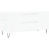 vidaXL Salontafel 102x44,5x50 cm bewerkt hout wit