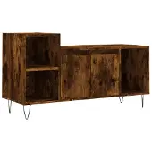 vidaXL Tv-meubel 100x35x55 cm bewerkt hout gerookt eikenkleurig