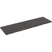 vidaXL Tafelblad 200x60x(2-4)cm behandeld eikenhout donkerbruin