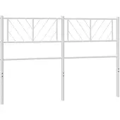 vidaXL Vervangend hoofdbord 120 cm metaal wit