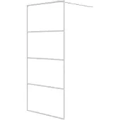 vidaXL Inloopdouchewand 90x195 cm transparant ESG-glas wit