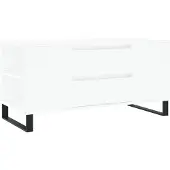 vidaXL Salontafel 102x44,5x50 cm bewerkt hout wit
