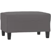 vidaXL Voetenbank 70x55x41 cm kunstleer grijs
