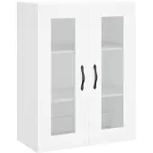 vidaXL Wandkast 69,5x34x90 cm bewerkt hout wit