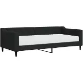 vidaXL Slaapbank met matras 90x200 cm stof zwart