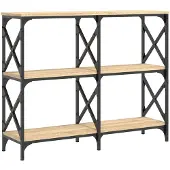 vidaXL Wandtafel 100x28x80,5 cm bewerkt hout sonoma eikenkleurig