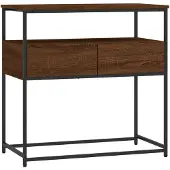vidaXL Wandtafel 75x40x75 cm bewerkt hout bruin eikenkleur