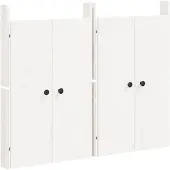 vidaXL Kastdeurtjes voor buitenkeuken MEPPEL 2 st 50x9x82 cm grenenhout wit