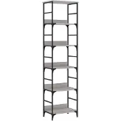 vidaXL Boekenrek 50x33x188,5 cm bewerkt hout grijs sonoma eikenkleurig