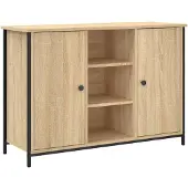 vidaXL Dressoir 100x35x70 cm bewerkt hout sonoma eikenkleurig