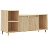 vidaXL Tv-meubel 100x35x55 cm bewerkt hout sonoma eikenkleurig