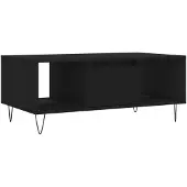 vidaXL Salontafel 90x50x36,5 cm bewerkt hout zwart