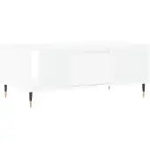 vidaXL Salontafel 90x50x36,5 cm bewerkt hout wit