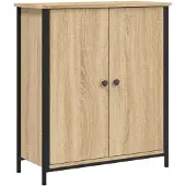 vidaXL Dressoir 70x30x80 cm bewerkt hout sonoma eikenkleurig