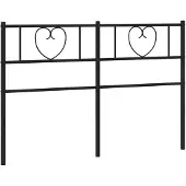 vidaXL Vervangend hoofdbord 160 cm metaal zwart