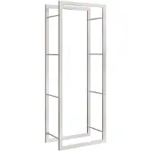 vidaXL Haardhoutrek 50x28x132 cm roestvrij staal