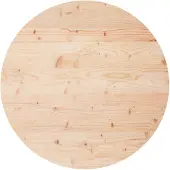 vidaXL Tafelblad rond Ø70x3 cm massief grenenhout