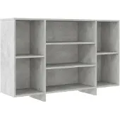 vidaXL Dressoir 120x30x75 cm bewerkt hout betongrijs