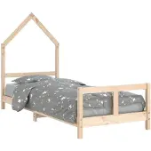 vidaXL Kinderbedframe 80x200 cm massief grenenhout