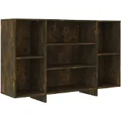 vidaXL Dressoir 120x30x75 cm bewerkt hout gerookt eikenkleurig