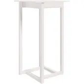vidaXL Bartafel 60x60x110 cm massief grenenhout wit