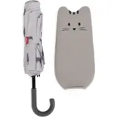 Balvi Paraplu Kat Poes Meowmbrella Grijs Nylon met Hoesje