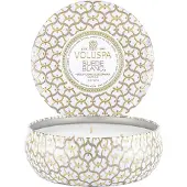 Voluspa Maison Blanc 3-wick Tin geurkaars 40 uur Suede Blanc